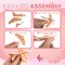 4E's Novelty 36 Pack Valentine’s Day Foam Airplane Gliders with Cards – Pre-Packaged Classroom Exchange Gifts for Kids, Candy Alternative Party Favor Toys Bulk